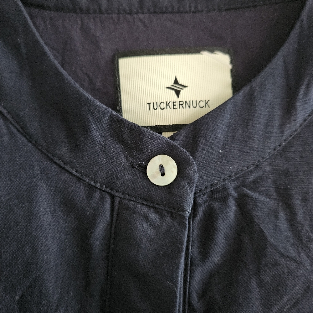 Tuckernuck Size M Navy Eyelet Royal Shirt Dress - Worn once! - Picture 6 of 6